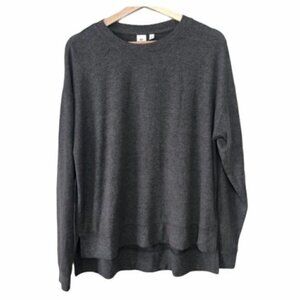 bp Gray Round Neck Pullover Lightweight Long Sleeve Sweatshirt M